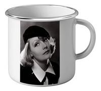 Fabulous Mug en métal émaille Greta Garbo As You Desire Me Blanc G