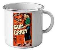 Fabulous Mug en métal émaille Gun Crazy Cinéma Vintage 1 Blanc G