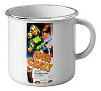 Fabulous Mug en métal émaille Gun Crazy Cinéma Vintage 2 Blanc G