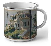 Fabulous Mug en métal émaille Haskell's House Edward Hopper Blanc G