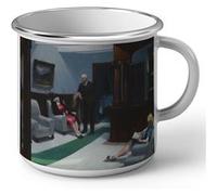 Fabulous Mug en métal émaille Hotel Lobby Edward Hopper Blanc G