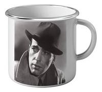 Fabulous Mug en métal émaille Humphrey Bogart 1940 Acteur Blanc G