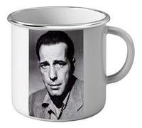 Fabulous Mug en métal émaille Humphrey Bogart Acteur 5 Blanc G