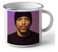 Fabulous Mug en métal émaille Ice T Portrait Blanc G