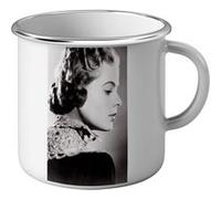 Fabulous Mug en métal émaille Ingrid Bergman Actrice 2 Blanc G