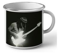 Fabulous Mug en métal émaille Jaco Pastorius Basse Jazz Blanc G