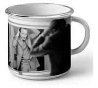 Fabulous Mug en Métal Emaillé Jacques Chirac Swag Classe Coiffure President France