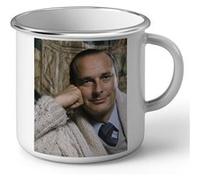 Fabulous Mug en métal émaille Jacques Chirac Swag Blanc G