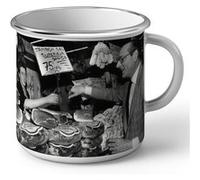 Fabulous Mug en métal émaille Jacques Chirac Vintage Jambon Blanc G