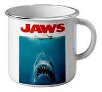 Fabulous Mug en métal émaille Jaws Les Dents De La Mer Blanc G