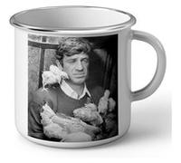 Fabulous Mug en métal émaille Jean Paul Belmondo Poussins Blanc G