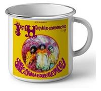 Fabulous Mug en métal émaille Jimi Hendrix Are You Experienced Blanc G