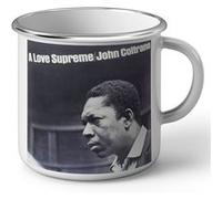 Fabulous Mug en métal émaille John Coltrane A Love Supreme Blanc G