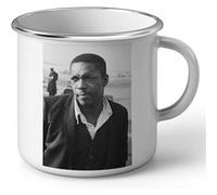 Fabulous Mug en métal émaille John Coltrane Jazzman 60's Blanc G