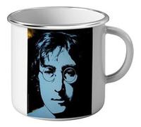 Fabulous Mug en métal émaille John Lennon Bleu Blanc G