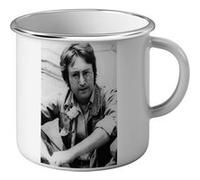Fabulous Mug en métal émaille John Lennon Serieux Chanteur Blanc G