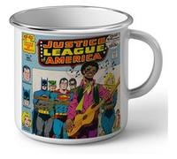 Fabulous Mug en métal émaille Justice League Superman Batman Bande Dessinee Blanc G