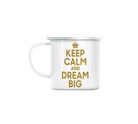 Fabulous Mug en Métal Emaillé Keep Calm and Dream Big Reve Angleterre