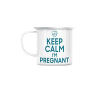 Fabulous Mug en Métal Emaillé Keep Calm I'm Pregnant Enceinte Mère Future Maman