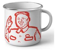 Fabulous Mug en Métal Emaillé Kim Jong Un Dictateur Coree du Nord Communiste