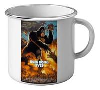 Fabulous Mug en métal émaille King Kong Lives Cinéma Vintage Blanc G