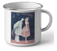 Fabulous Mug en métal émaille La Vie Parisienne Vision 1917 Blanc G