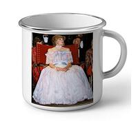 Fabulous Mug en Métal Emaillé Lady Diana Princesse Angleterre Robe De Bal Famille Royale