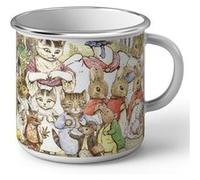 Fabulous Mug en métal émaille Lapin Chatons Canards Beatrice Potter Blanc G