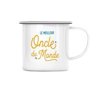 Fabulous Mug en Métal Emaillé Le Meilleur Oncle du Monde Famille Tonton