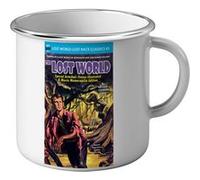 Fabulous Mug en métal émaille Le Monde Perdu Cinéma Vintage 2 Blanc G