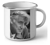 Fabulous Mug en métal émaille Leonard Bernstein Compositeur Chef d'Orchestre Blanc G