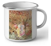 Fabulous Mug en métal émaille Les Jardin du Paradis Les Contes d'Andersen Blanc G