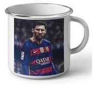 Fabulous Mug en métal émaille Lionel Messi Barcelone La Pulga Blanc G