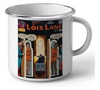 Fabulous Mug en métal émaille Lois Lane Superman's Girlfriend Bande Dessinee No.106 Blanc G