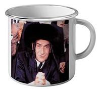 Fabulous Mug en métal émaille Louis De Funès Acteur 5 Rabbi Jacob Blanc G