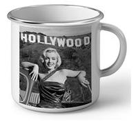 Fabulous Mug en métal émaille Marilyn Monroe Hollywood Blanc G