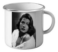 Fabulous Mug en métal émaille Marlène Dietrich Actrice 18 Blanc G