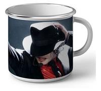Fabulous Mug en métal émaille Michael Jackson Live 2002 Blanc G