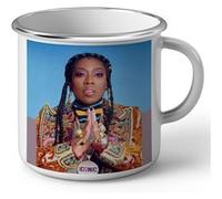 Fabulous Mug en métal émaille Missy Elliott Style Fashion Blanc G