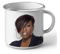 Fabulous Mug en métal émaille Missy Elliott Veste Noire Blanc G