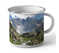Fabulous Mug en Métal Emaillé Montagnes Pyrenees France Nature Paysage Decoration