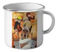 Fabulous Mug en métal émaille Naruto Jinchirouki Killer Bee Gaara Blanc G
