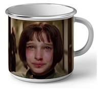 Fabulous Mug en métal émaille Nathalie Portman En Pleur Leon Blanc G