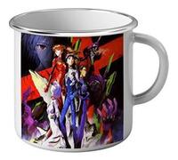 Fabulous Mug en métal émaille Neo Genesis Evangelion Mecha Apocalypse Blanc G
