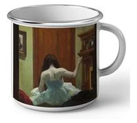 Fabulous Mug en métal émaille New York Interior Bellerina Edward Hopper Blanc G
