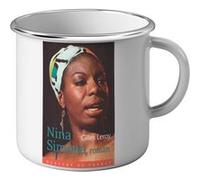 Fabulous Mug en métal émaille Nina Simone Roman Gilles Leroy Couverture de Livre Blanc G