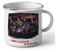 Fabulous Mug en métal émaille Nirvana Kurt Cobain Album Unplugged in New York Blanc G