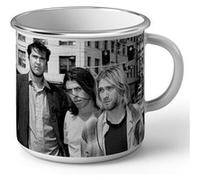 Fabulous Mug en métal émaille Nirvana Kurt Cobain Edgewater Hotel Blanc G