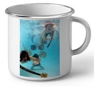 Fabulous Mug en métal émaille Nirvana Kurt Cobain Nevermind Photoshoot 90's Blanc G