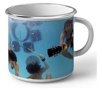 Fabulous Mug en métal émaille Nirvana Kurt Cobain Nevermind Photoshoot Piscine Blanc G